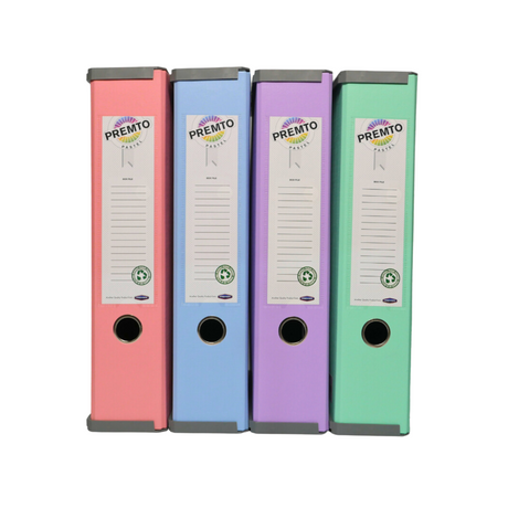 Premto Multipack | Pastel Heavy Duty Box Files - Pack of 4-File Boxes-Premto|StationeryShop.co.uk