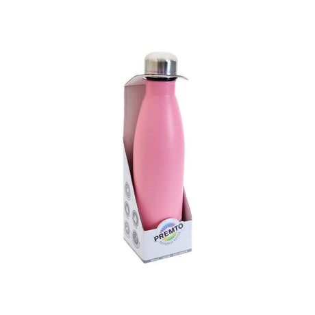 Premto Pastel 500ml Stainless Steel Water Bottle - Pink Sherbet-Flasks & Thermos-Premto|StationeryShop.co.uk