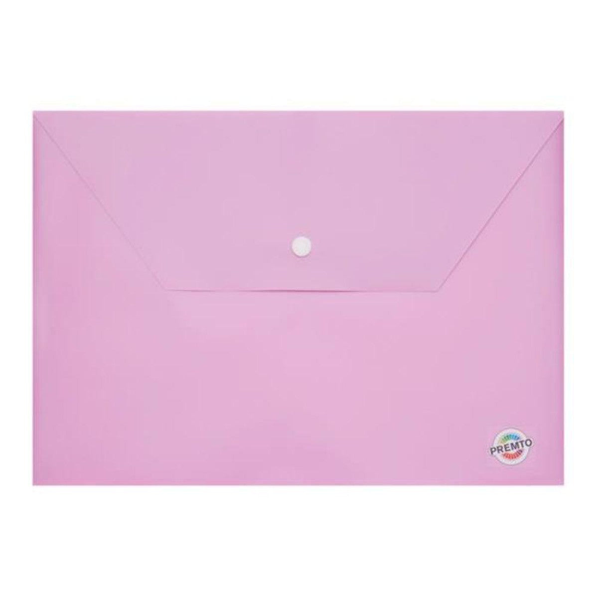 Premto Pastel A4 Button Wallet - Wild Orchid Purple