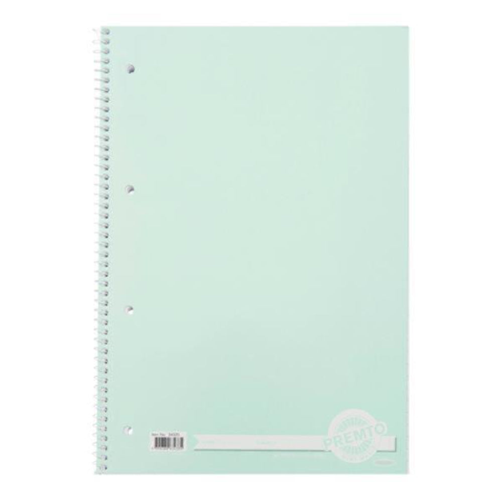 Premto Pastel A4 Spiral Notebook - 160 Pages -Mint Magic-A4 Notebooks-Premto|StationeryShop.co.uk