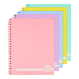 Premto Pastel A4 Wiro Notebook - 200 Pages - Cornflower Blue-A4 Notebooks-Premto|StationeryShop.co.uk