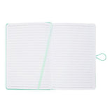 Premto Pastel A5 PU Leather Hardcover Notebook with Elastic Closure - 192 Pages - Mint Magic Green-A5 Notebooks-Premto|StationeryShop.co.uk