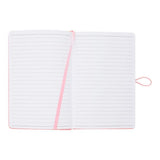 Premto Pastel A5 PU Leather Hardcover Notebook with Elastic Closure - 192 Pages - Pink Sherbet-A5 Notebooks-Premto|StationeryShop.co.uk