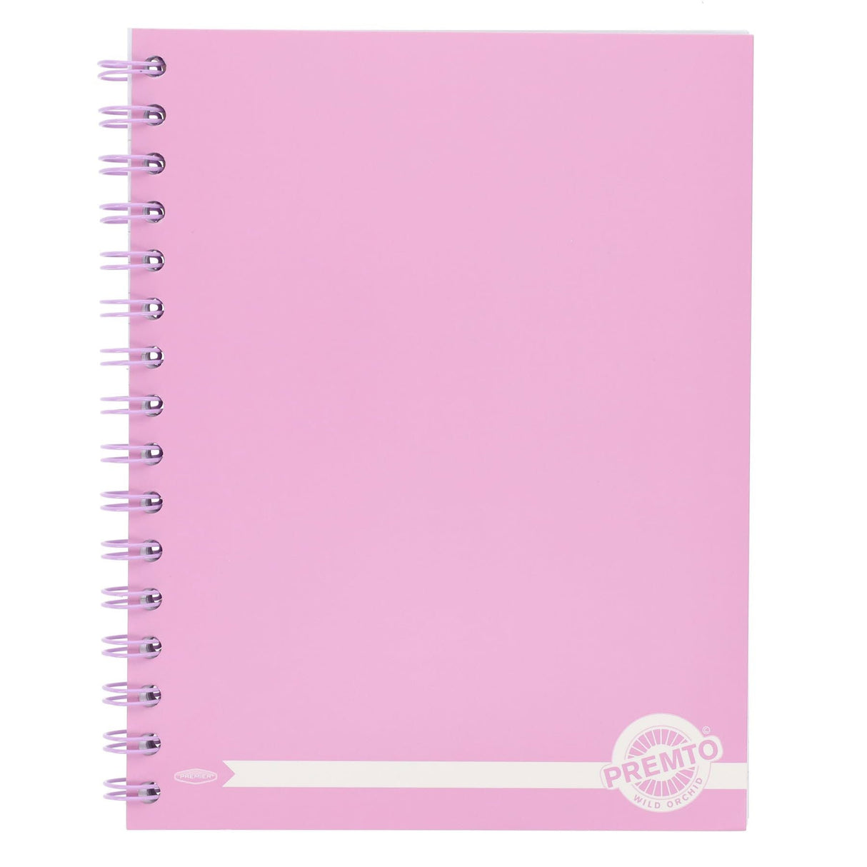 Premto Pastel A5 Wiro Notebook - 200 Pages - Wild Orchid-A5 Notebooks-Premto|StationeryShop.co.uk