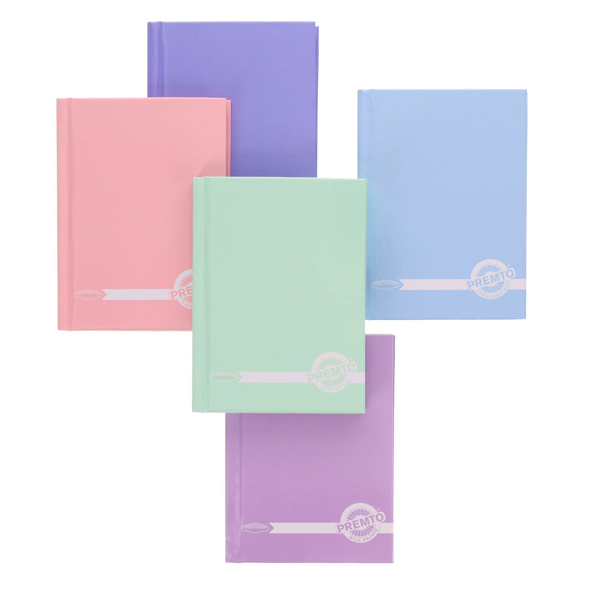 Premto Pastel A6 Hardcover Notebook - 160 Pages - Pastel - Mint Magic-A6 Notebooks-Premto|StationeryShop.co.uk