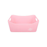 Premto Pastel Large Storage Basket - 340x225x140mm - Pink Sherbet-Storage Boxes & Baskets-Premto|StationeryShop.co.uk