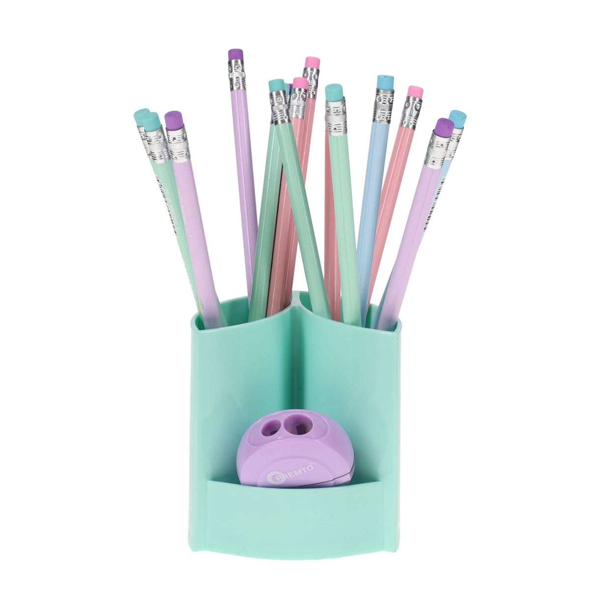 Premto Pastel Pen Pot - Mint Magic-Desk Tidy- Buy Online at Stationery Shop UK