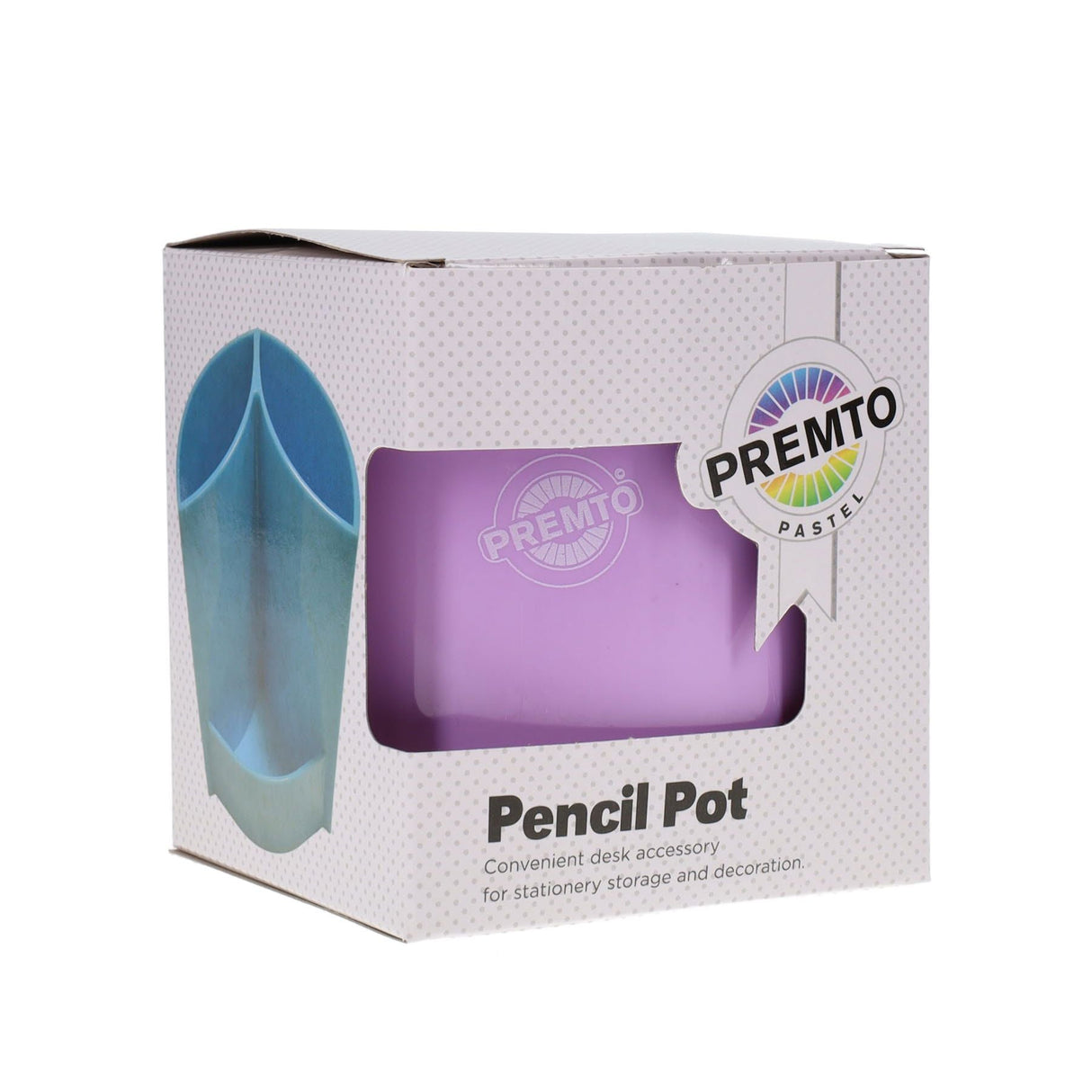 Premto Pastel Pen Pot - Wild Orchid-Desk Tidy- Buy Online at Stationery Shop UK