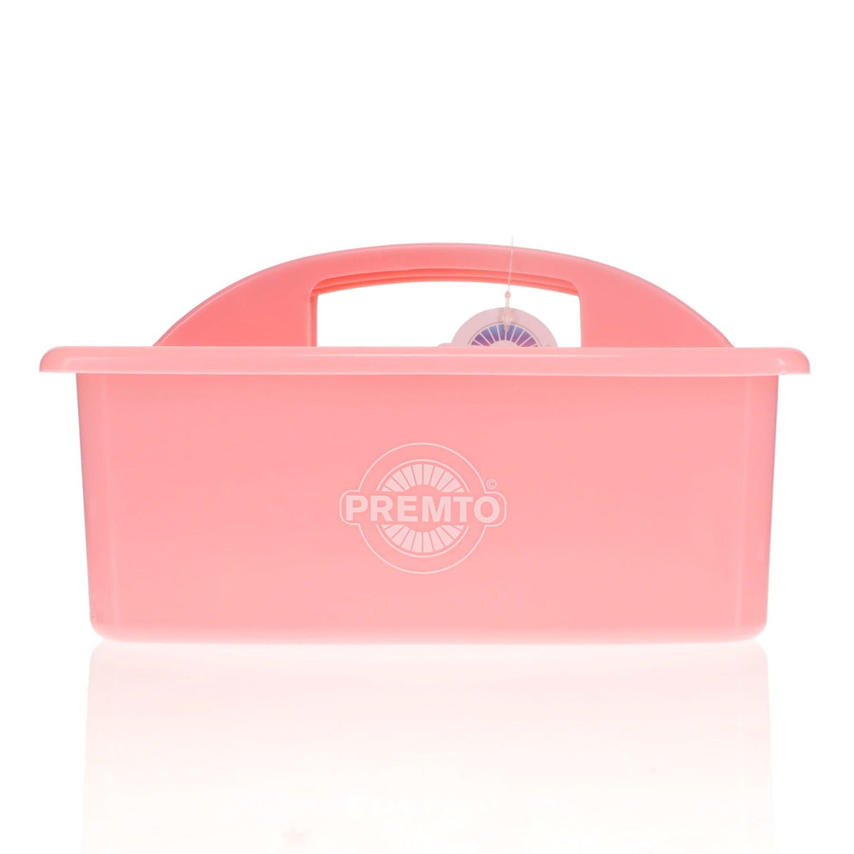 Premto Pastel Storage Caddy - 235x225x130mm - Pink Sherbet-Storage Caddies-Premto|StationeryShop.co.uk