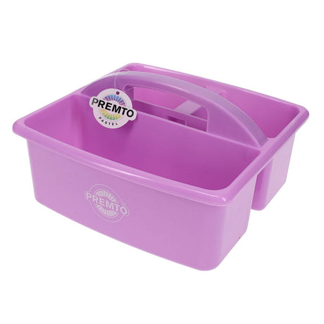 Premto Pastel Storage Caddy - 235x225x130mm - Wild Orchid Purple-Storage Caddies-Premto|StationeryShop.co.uk