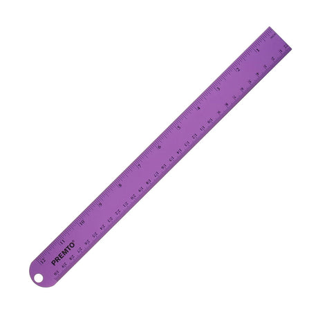Premto S1 Aluminium Ruler 30cm - Grape Juice-Rulers-Premto|StationeryShop.co.uk