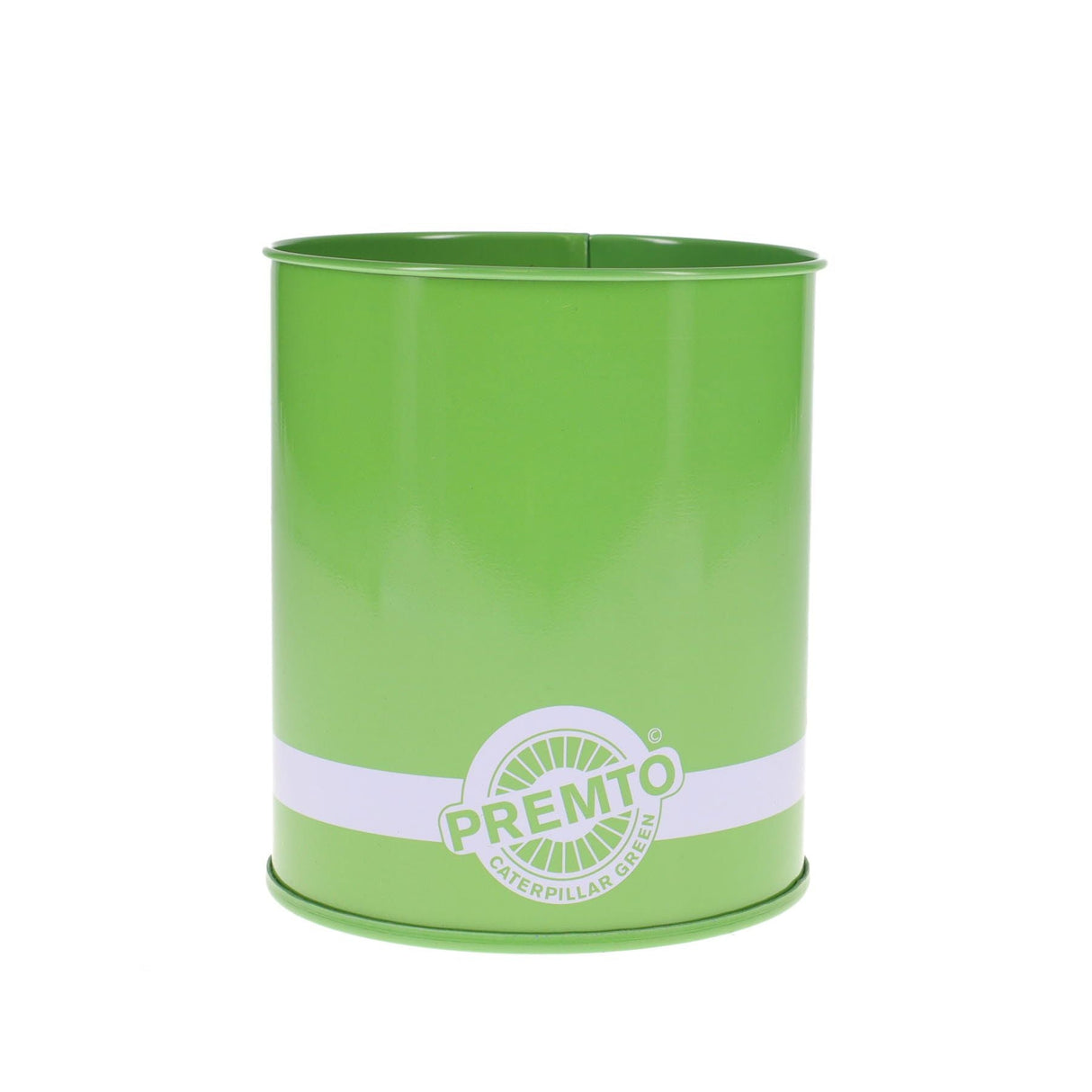 Premto Tin Pencil Pot - Caterpillar Green-Desk Tidy-Premto|StationeryShop.co.uk