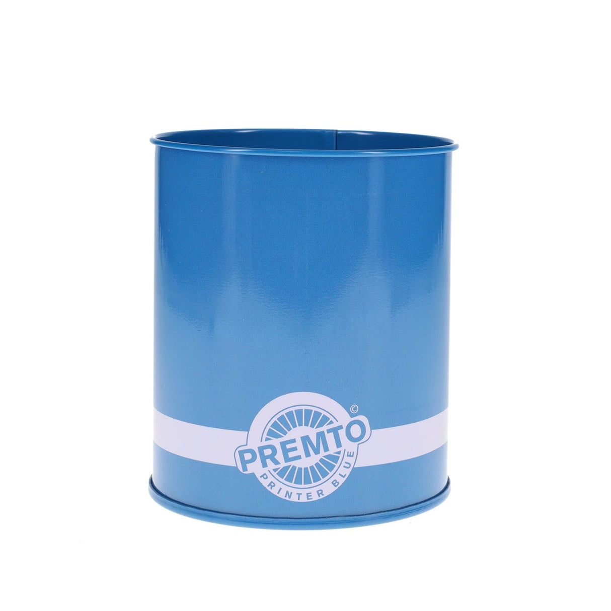 Premto Tin Pencil Pot - Printer Blue-Desk Tidy-Premto|StationeryShop.co.uk