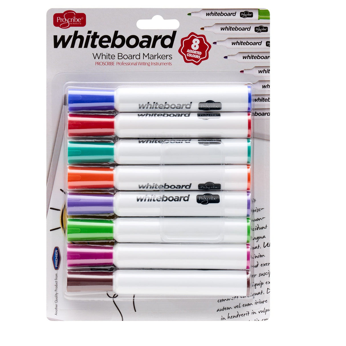 Pro:Scribe Dry Wipe Whiteboard Markers Intense - Pack of 8-Whiteboard Markers-Pro:Scribe|StationeryShop.co.uk