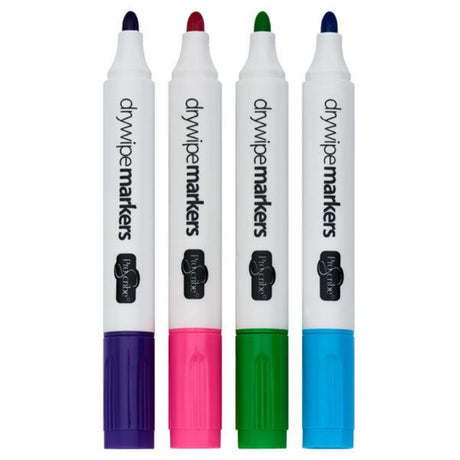 Pro:Scribe Dry Wipe Whiteboard Markers - Pack of 4-Whiteboard Markers-Pro:Scribe|StationeryShop.co.uk