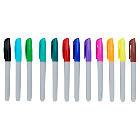 Pro:Scribe Permanent Markers - Pack of 12-Markers-Pro:Scribe|StationeryShop.co.uk