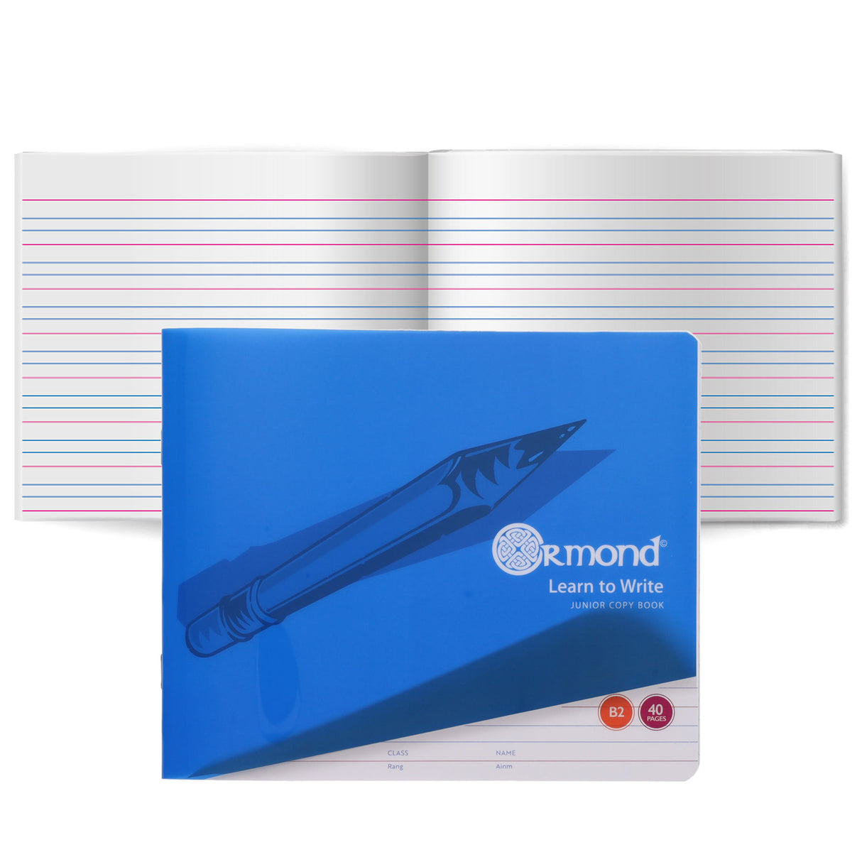 Ormond B2 Durable Cover Learn to Write Exercise Book - 40 Pages