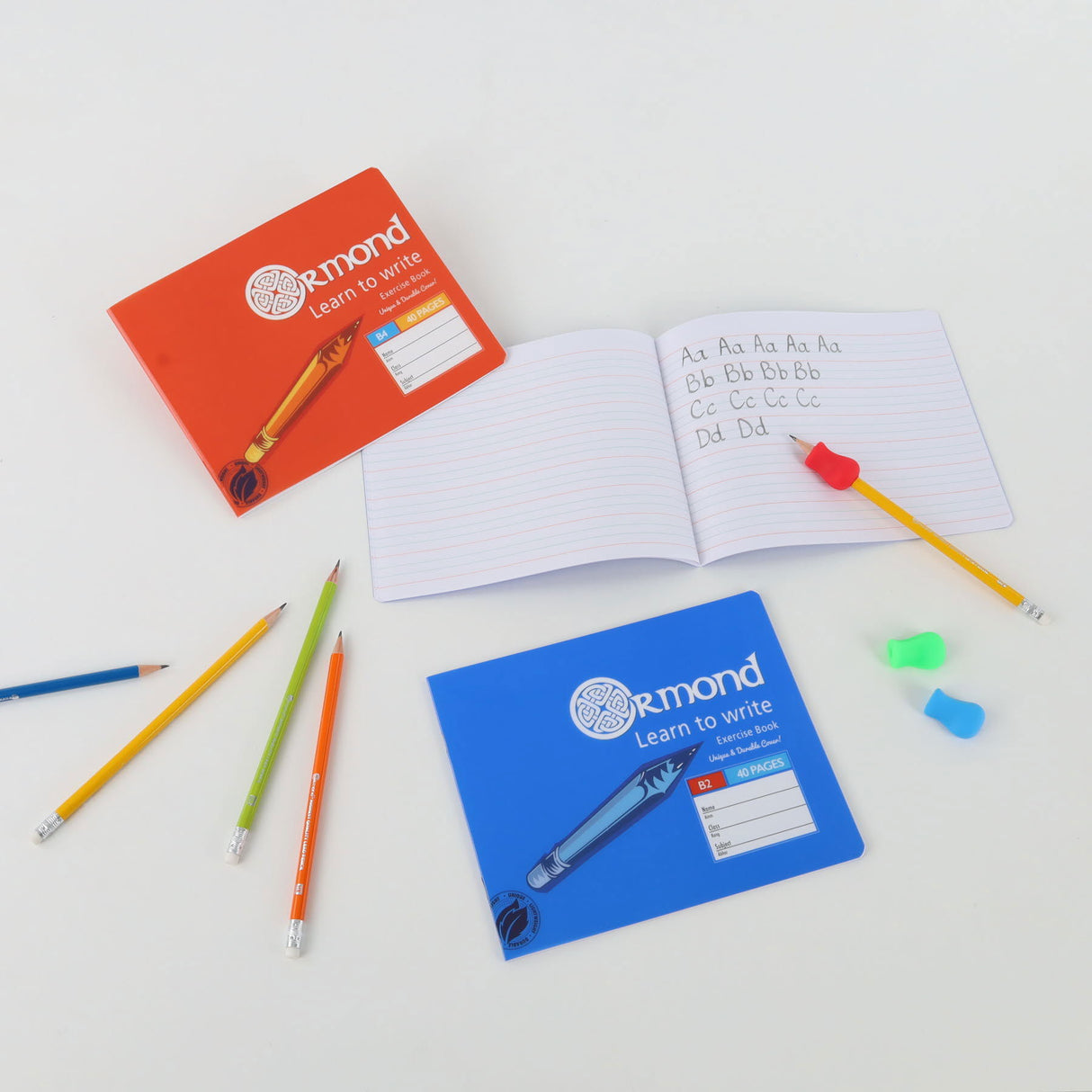 Ormond B2 Durable Cover Learn to Write Exercise Book - 40 Pages