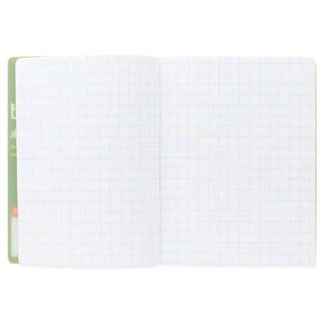 Ormond Squared Paper Durable Cover Junior Sum Copy Book - 10mm Squares - 40 Pages - Green