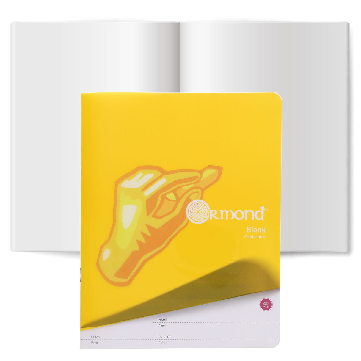 Ormond Durable Cover Blank Copy Book - 40 Pages