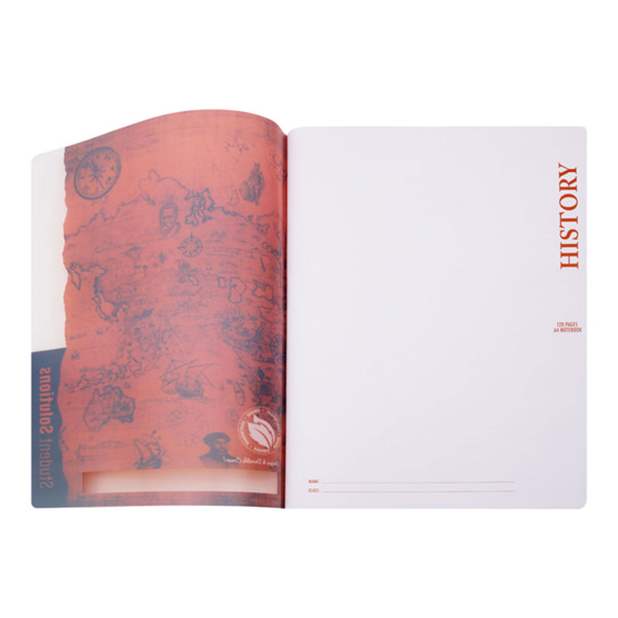 Student Solutions A4 Durable Cover Subject Notebook - 120 Pages - History