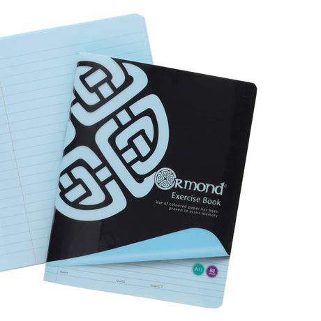 Ormond A11 Visual Aid Durable Cover Tinted Copy Book - 88 Pages - Blue