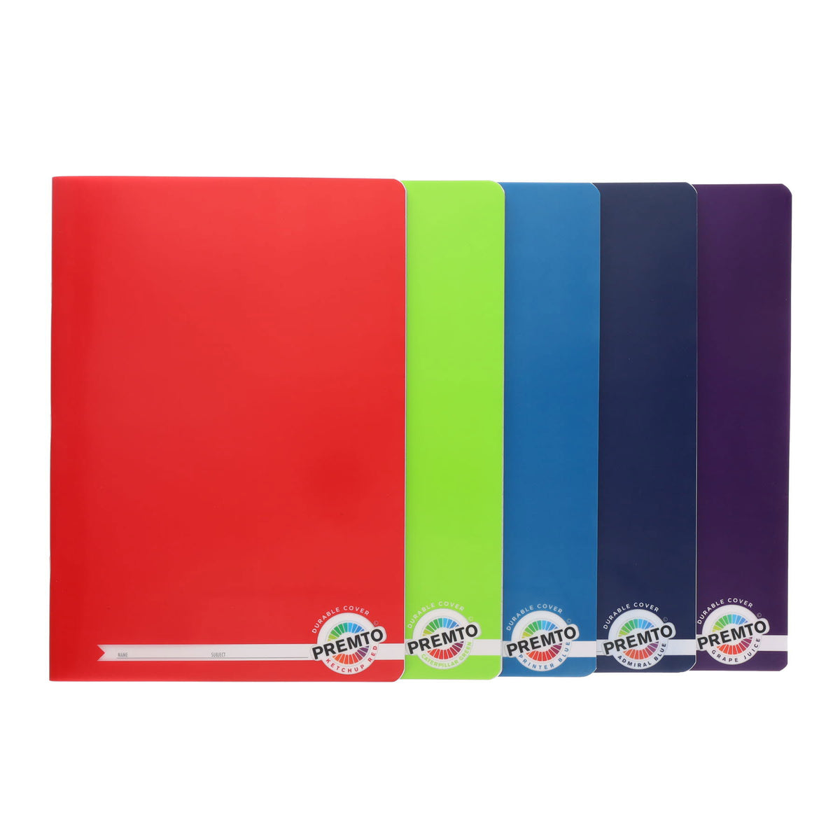 Premto Multipack | A4 Durable Cover Manuscript Book - 120 Pages - Pack of 5