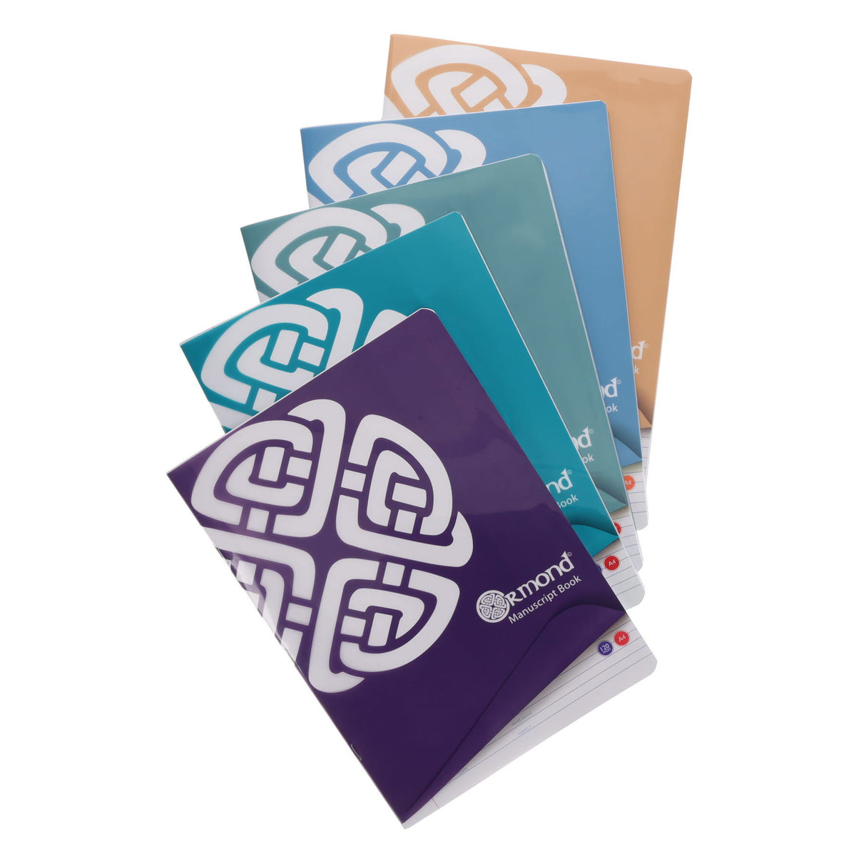 Ormond A4 120Pg Durable Cover Manuscript Book - Pack of 5