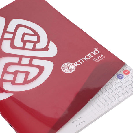 Ormond A4 Durable Cover Maths Copy Book - Squared Pages - 120 Pages