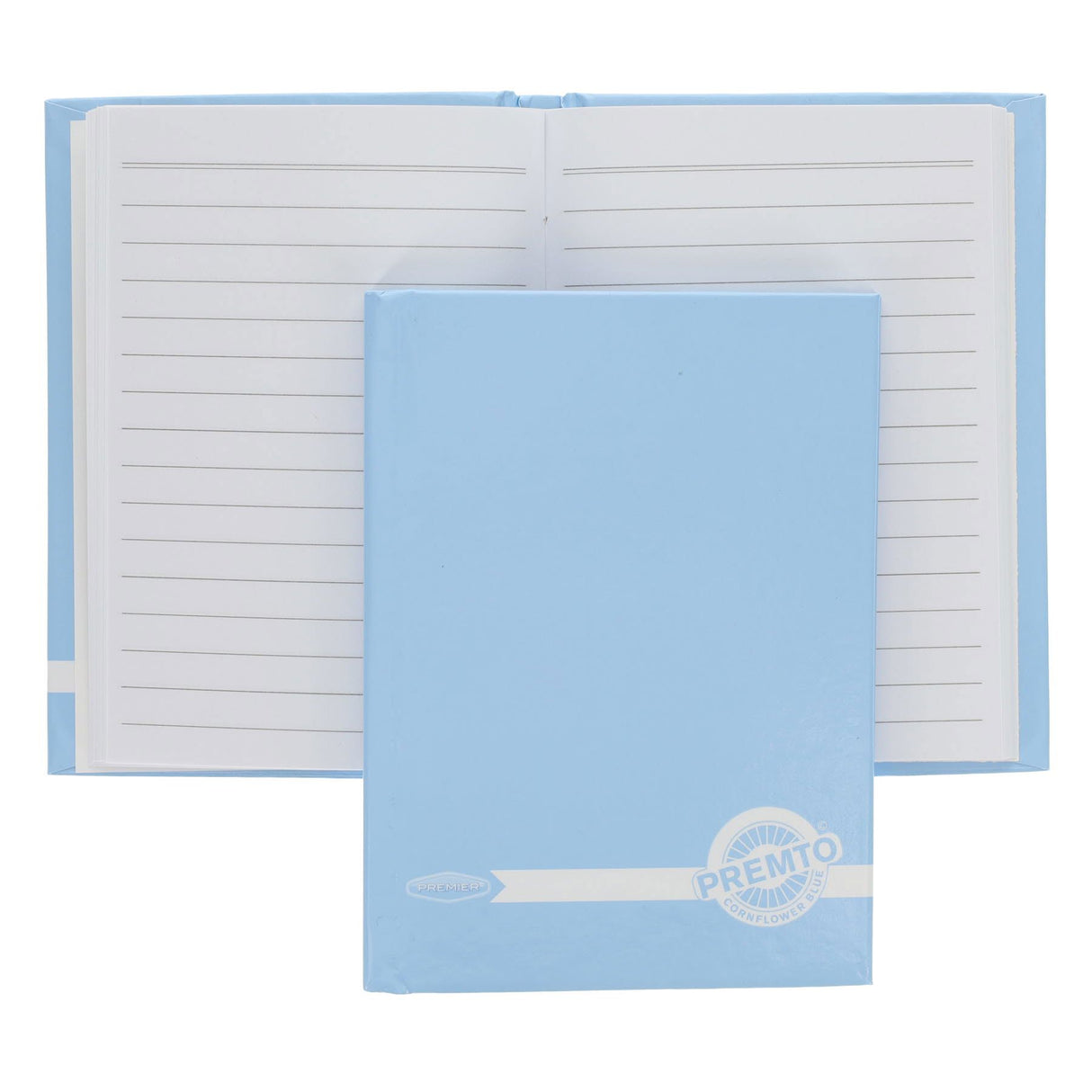 Premto Pastel A6 Hardcover Notebook - 160 Pages - Pastel - Cornflower Blue