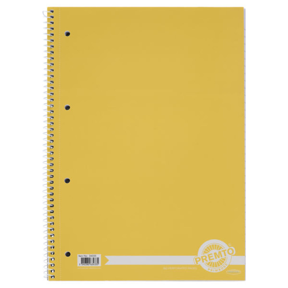 Premto Pastel A4 160pg Spiral Notebook - Asstorted - Pack of 5