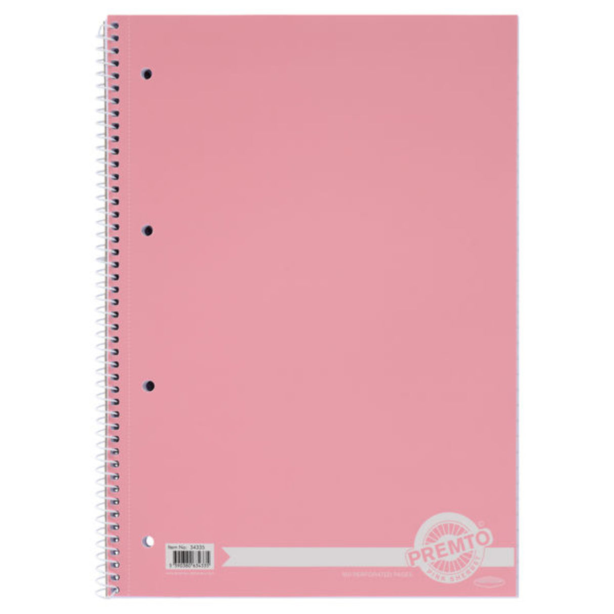 Premto Pastel A4 160pg Spiral Notebook - Asstorted - Pack of 5