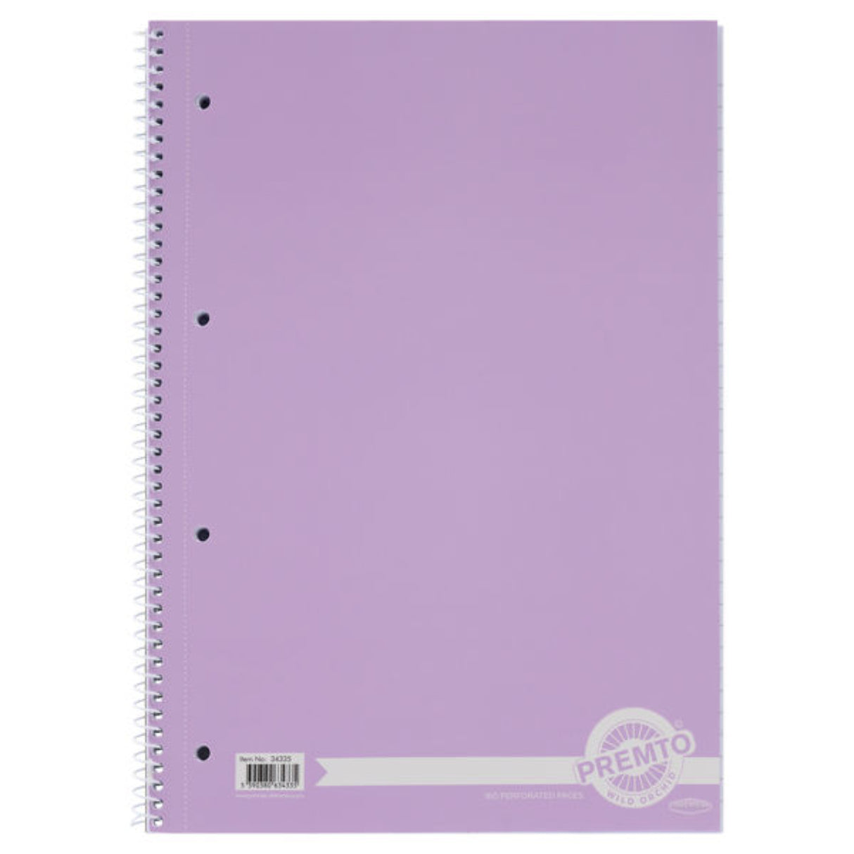 Premto Pastel A4 160pg Spiral Notebook - Asstorted - Pack of 5
