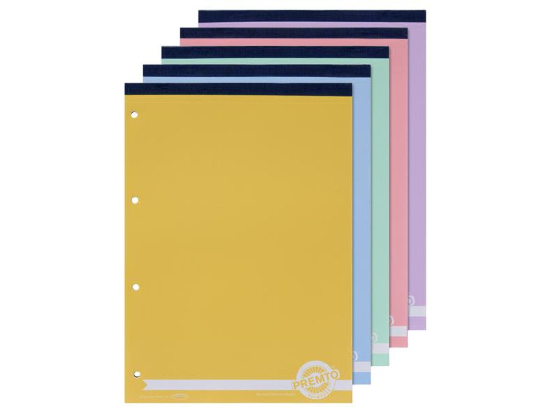 Premto A4 160Pg Refill Pad Top Bound Pastel - Pack of 5
