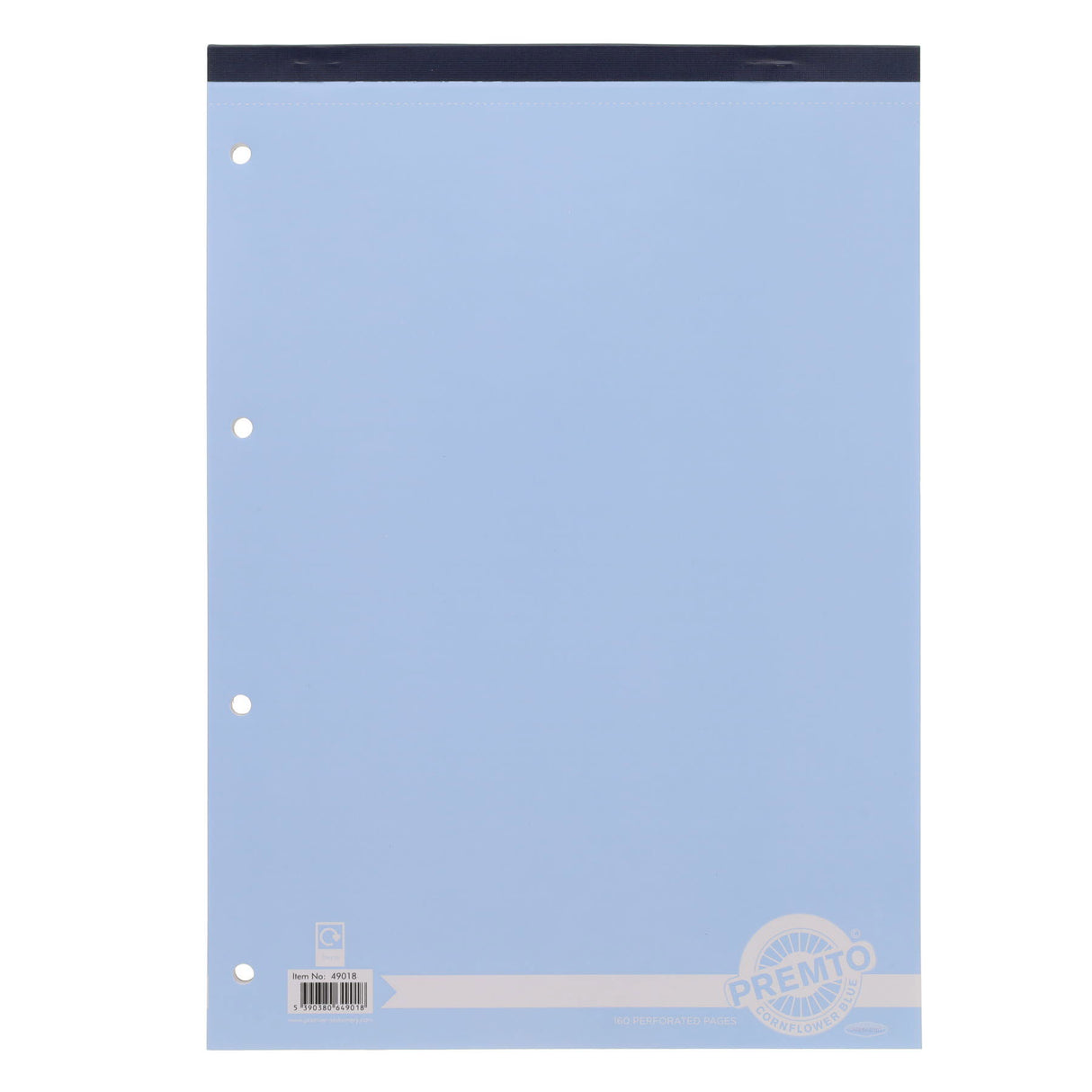 Premto Pastel A4 Refill Pad - Top Bound - 160 Pages - Cornflower Blue