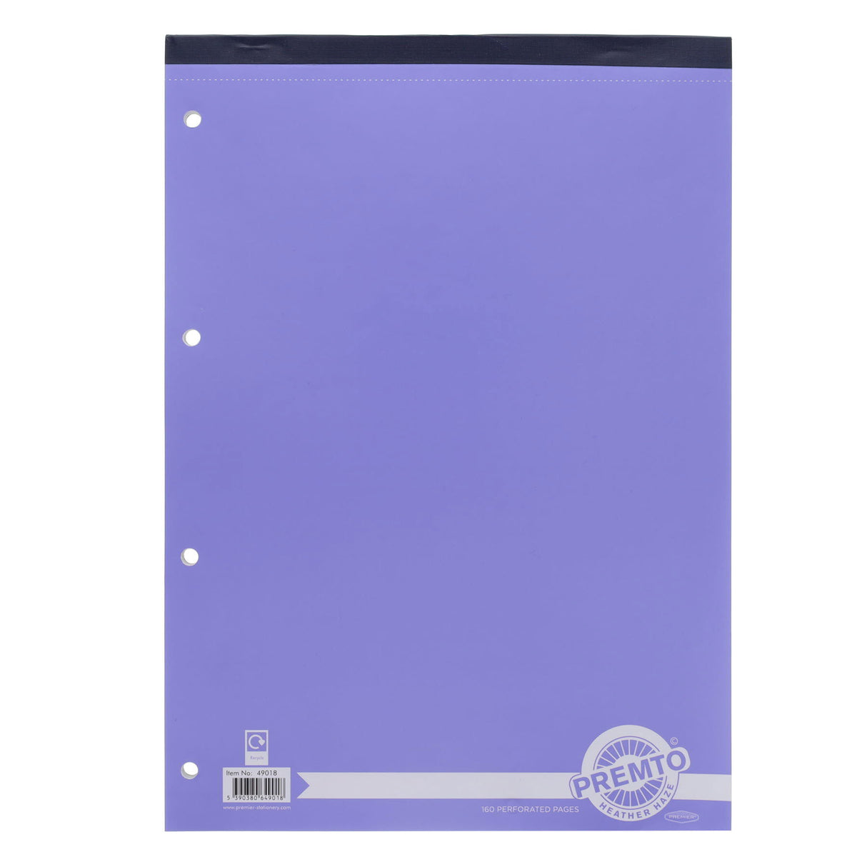Premto Pastel A4 Refill Pad - Top Bound - 160 Pages - Heather Haze