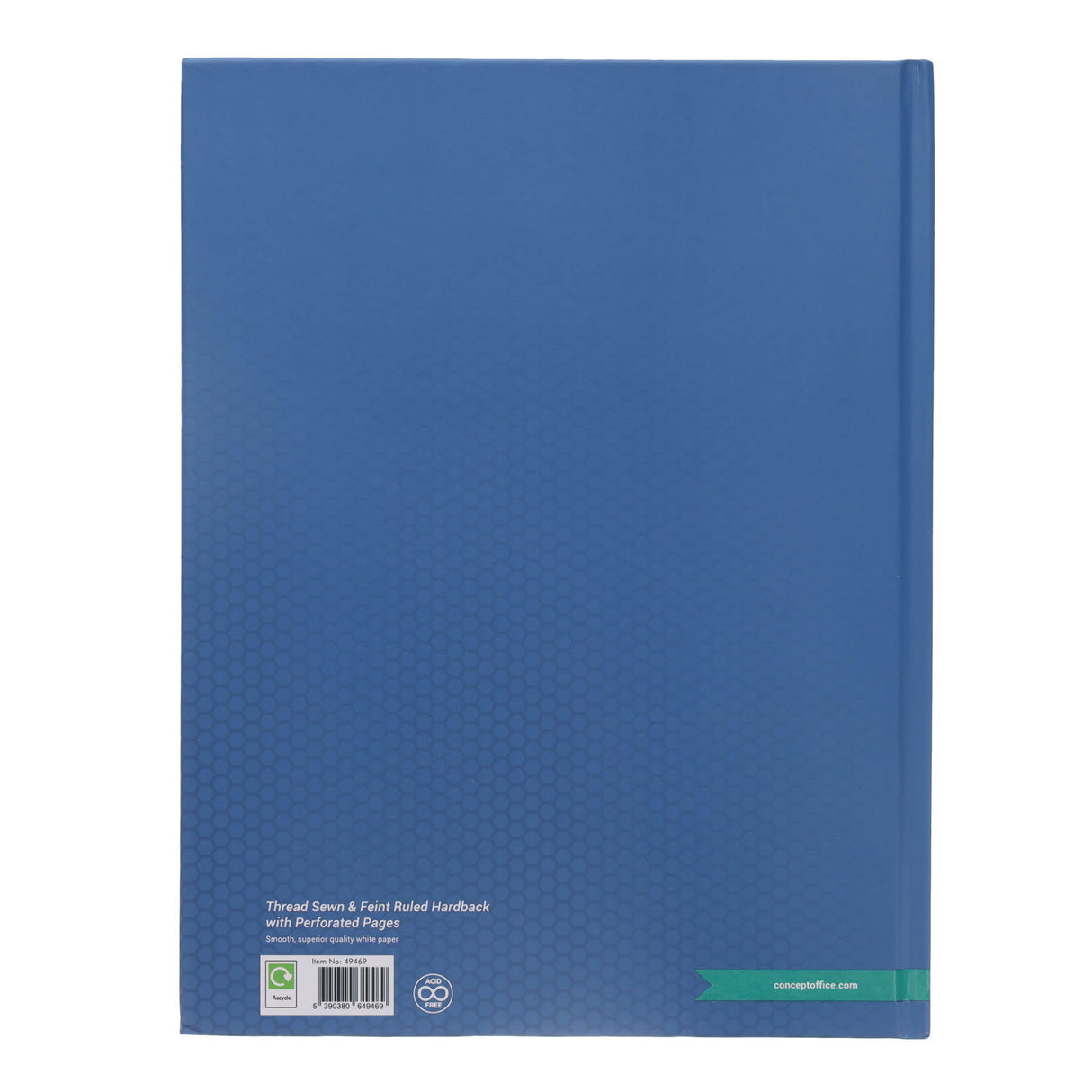 Concept A4+ Hardcover Notebook - 160 Perforated Pages - Blue