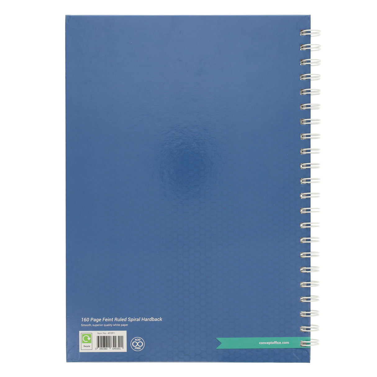 Concept A4 Spiral Hardcover - 160 Pages - Blue