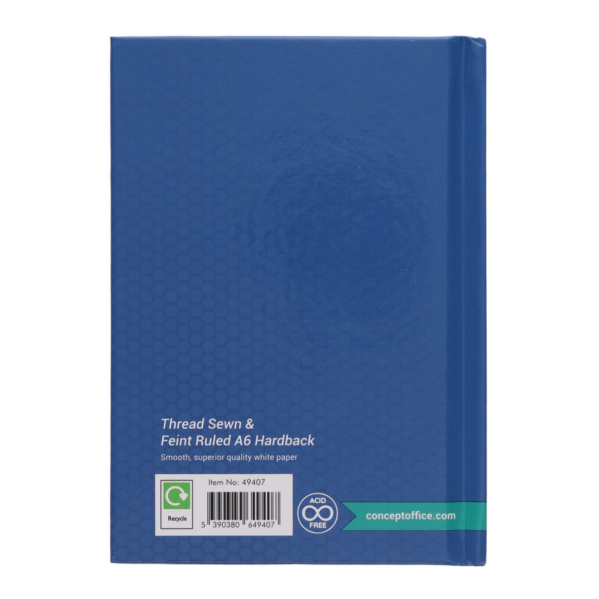 Concept A6 Hardcover Notebook - 160 Pages - Blue