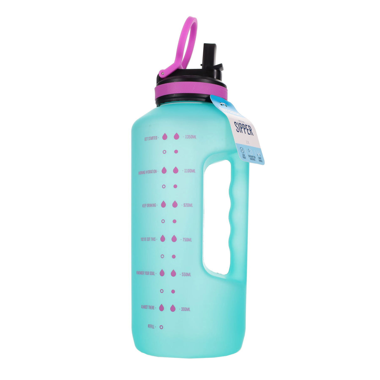 Smash Active Sipper Bottle - 1.7 litre - Mint