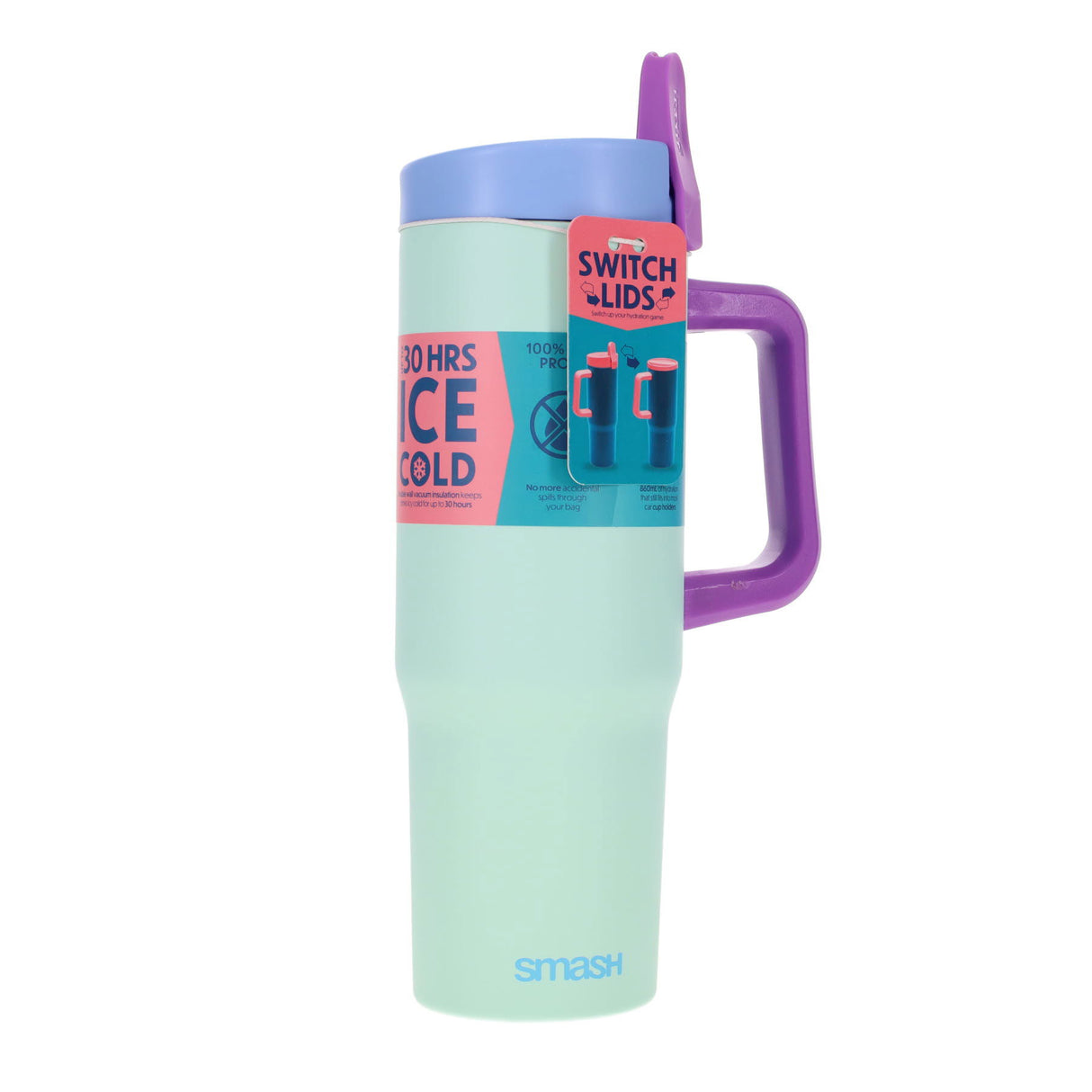 Smash Stainless Steel Bottle - 860ml - Mint