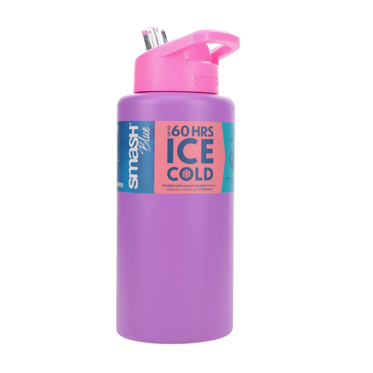 Smash Stainless Steel Bottle - 1 Litre - Lilac