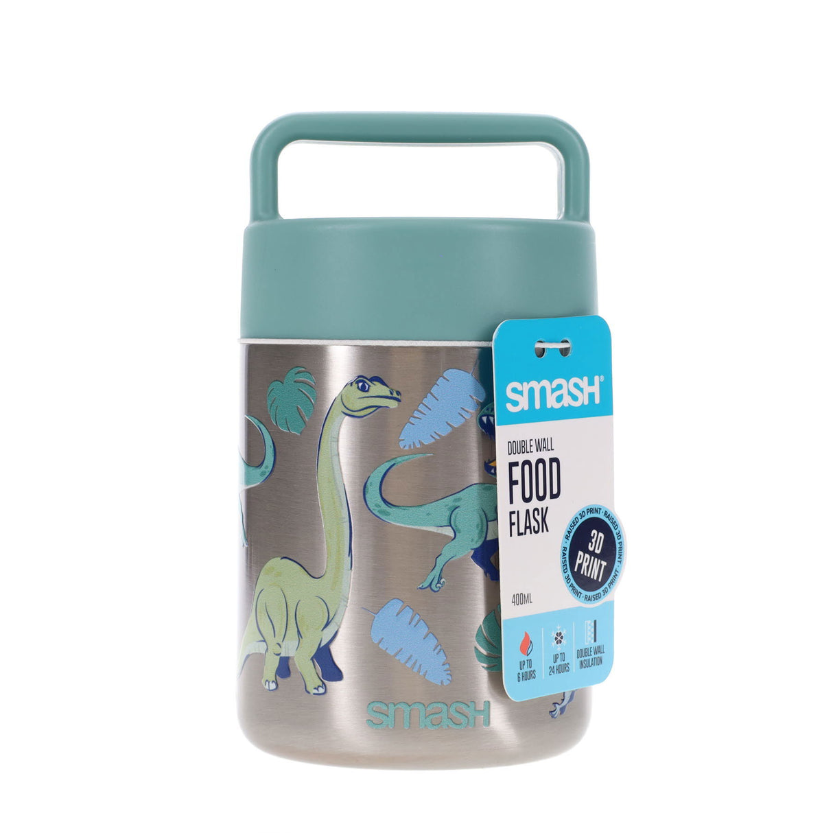 Smash Double Wall Food Flask - 400ml - Dino