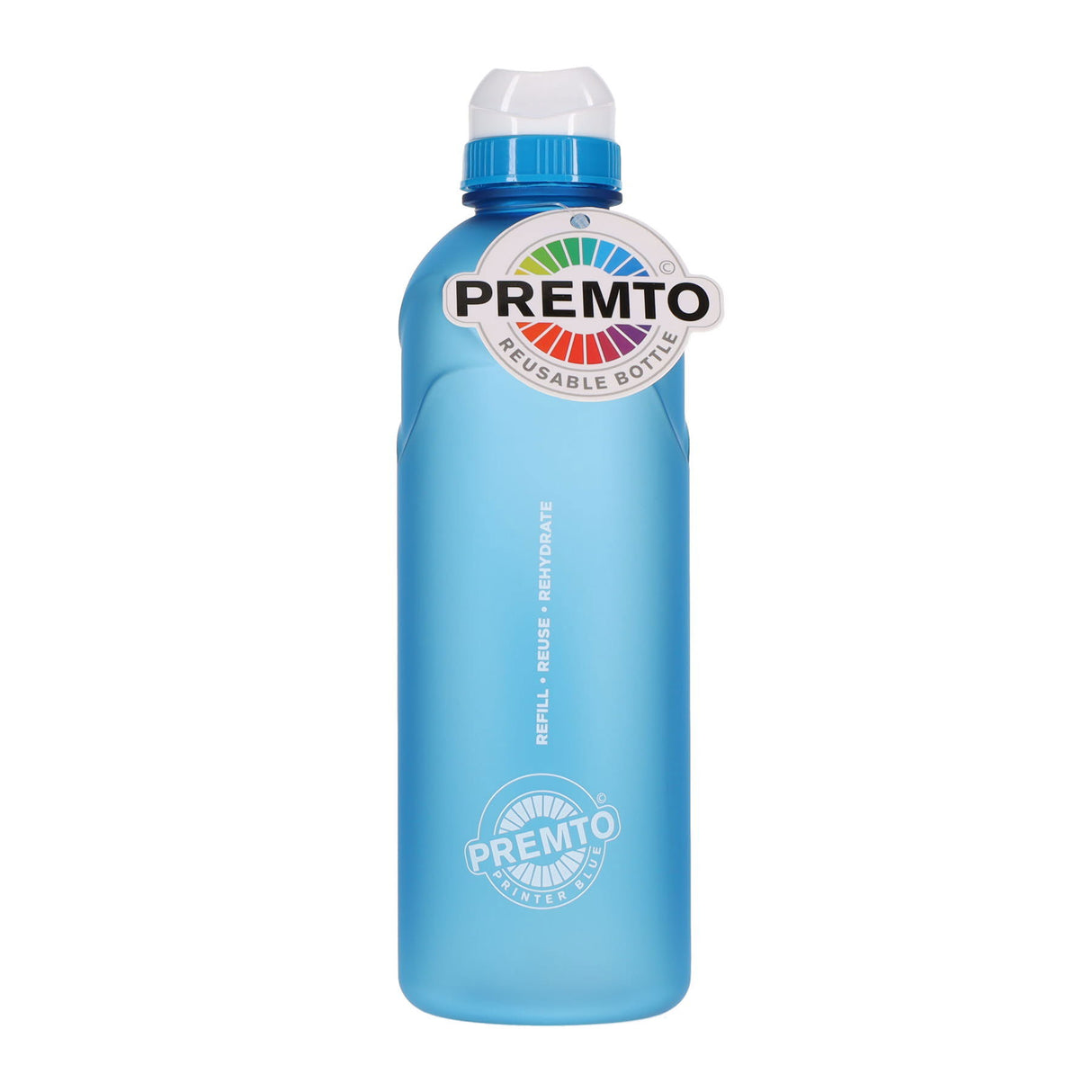 Premto 750ml Stealth Soft Touch Bottle - Printer Blue