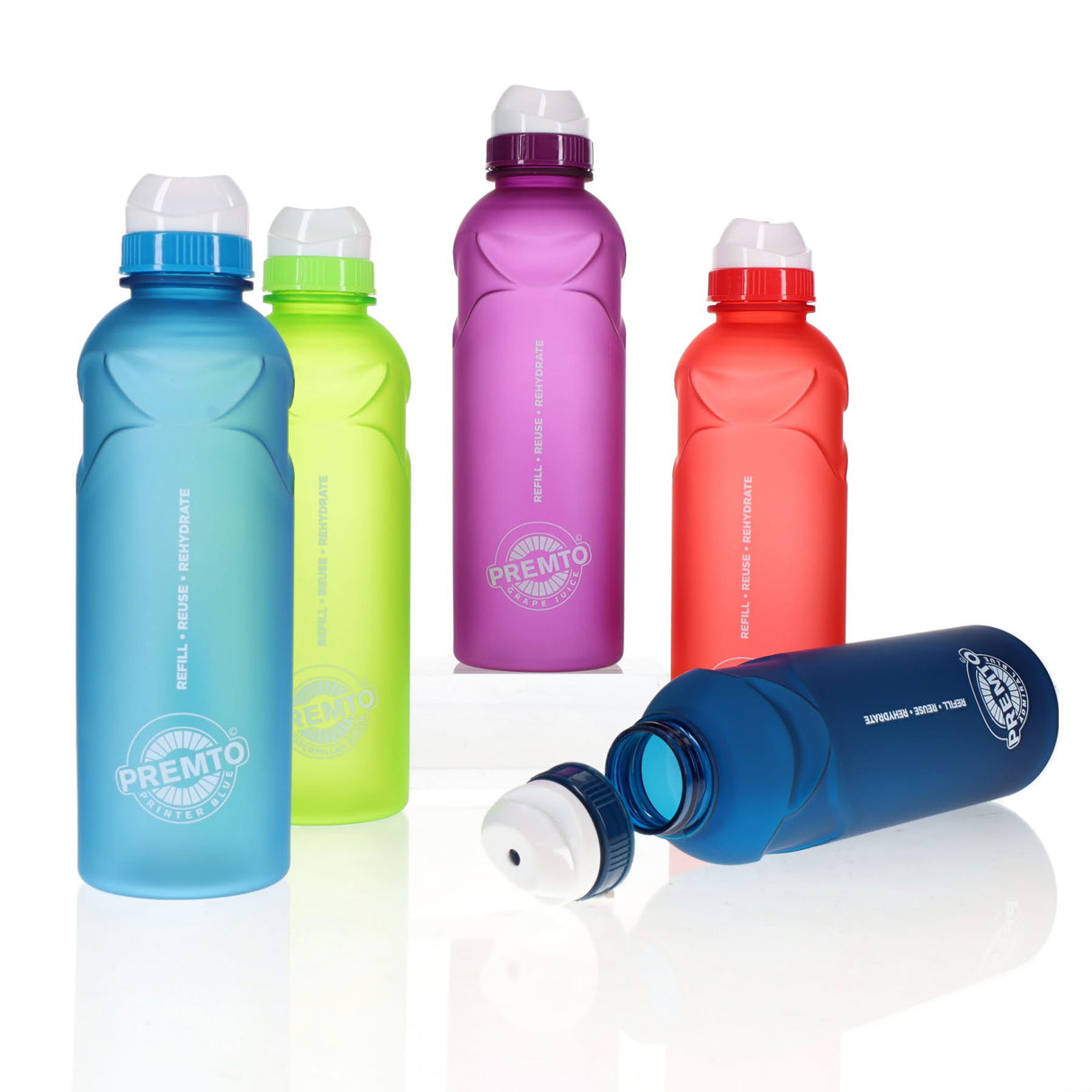 Premto Multipack | 500ml Stealth Soft Touch Bottle - Pack of 5