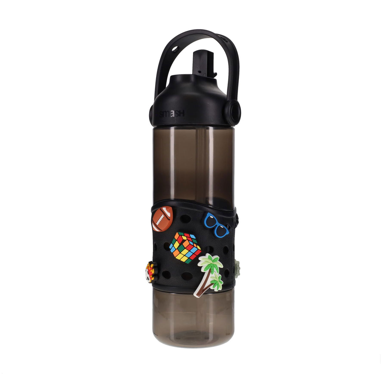 Smash Bottle With 10 Charms - 750ml - Black