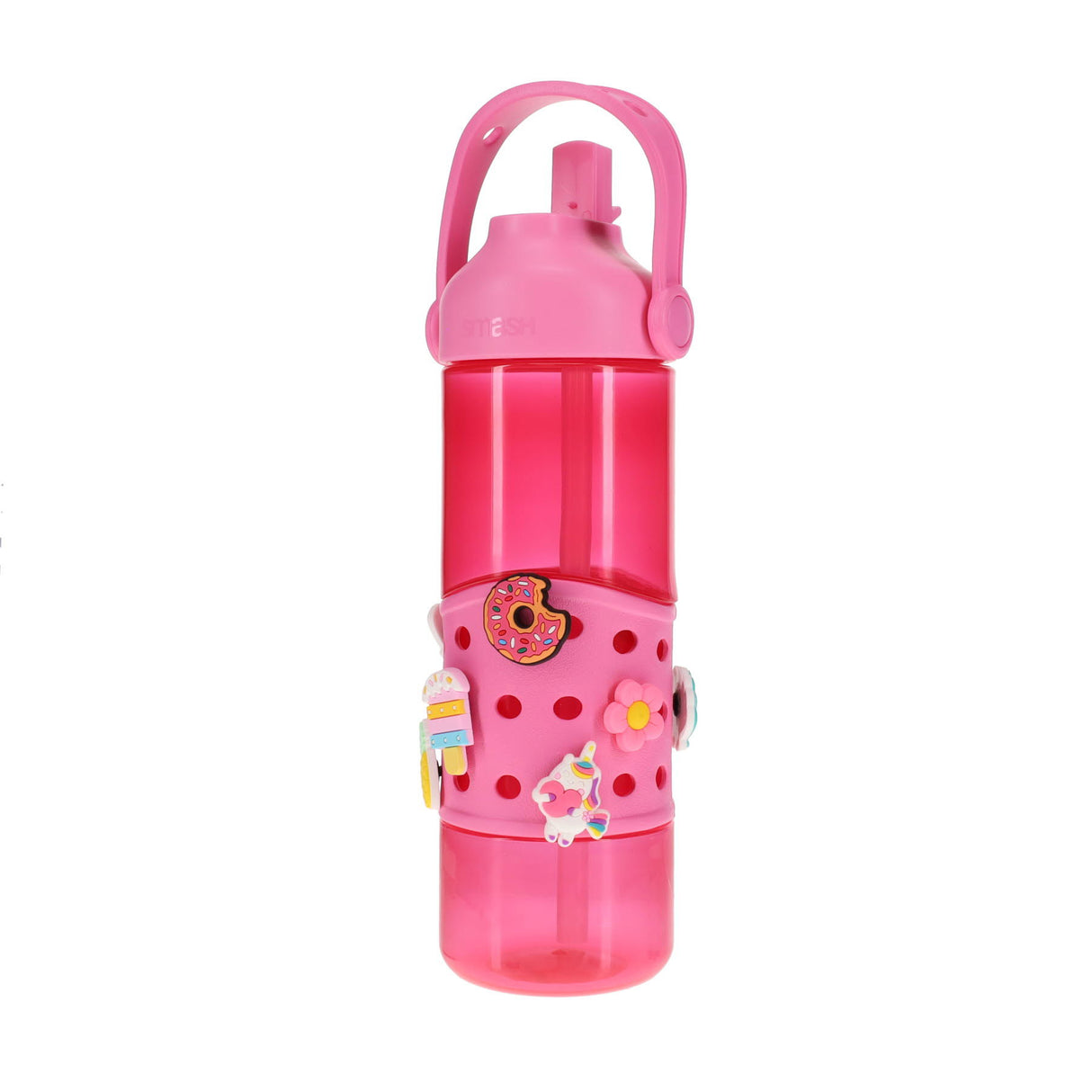 Smash Bottle With 10 Charms - 750ml - Pink