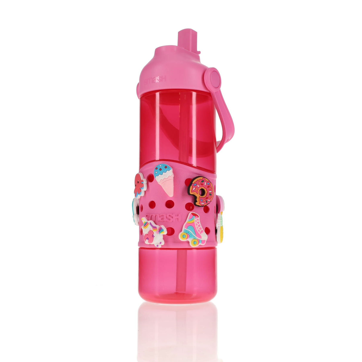 Smash Bottle With 10 Charms - 750ml - Pink
