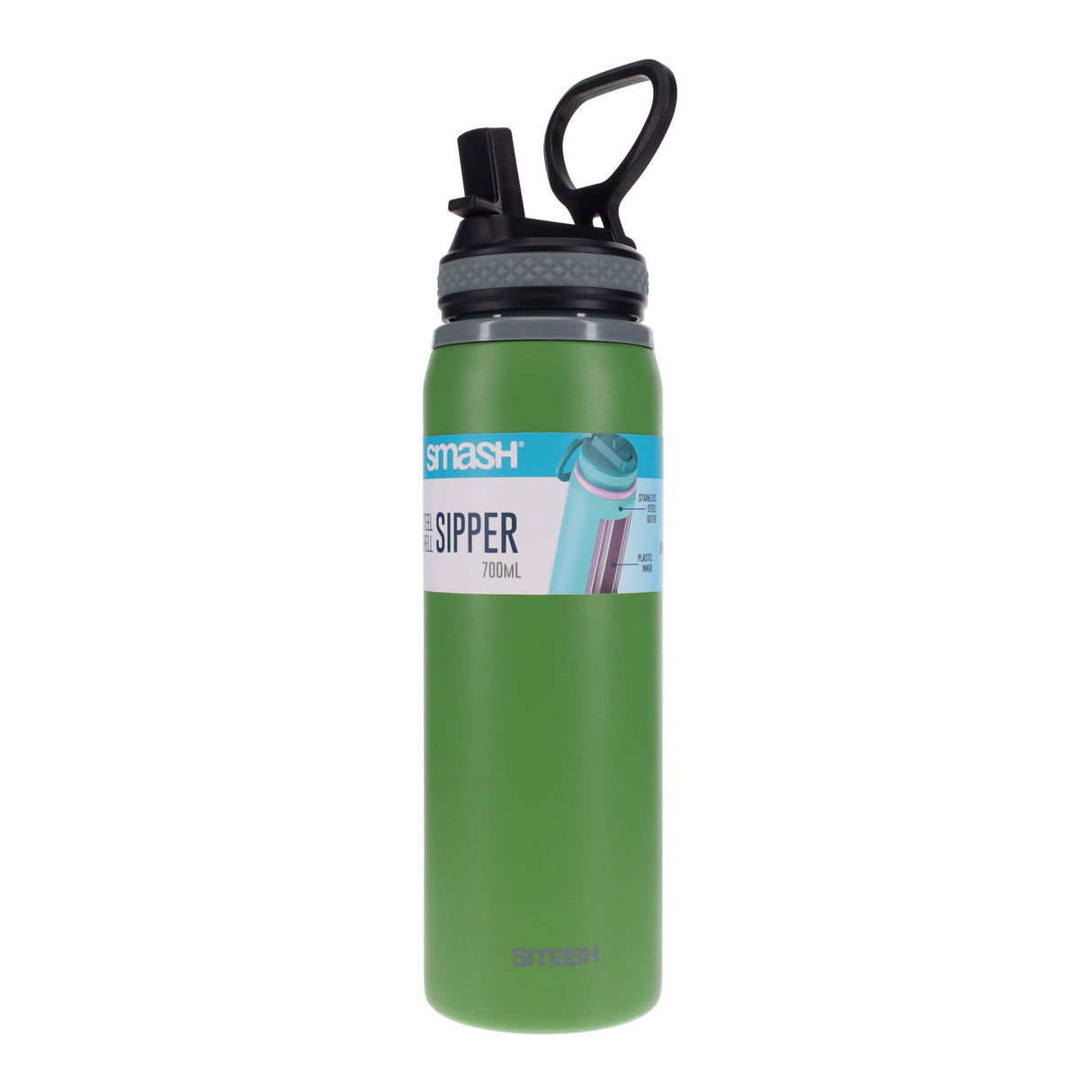 Smash Steel Shell Sipper Bottle - 700ml - Camo