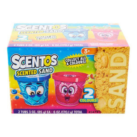 Scentos Scented Action Sand - 2x85g Tubs-Play Sets-Scentos|StationeryShop.co.uk